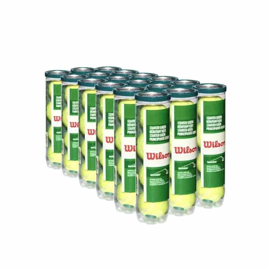 Wilson Tenis Topu Starter Green 4lü Çocuk 18 li Kutu Box