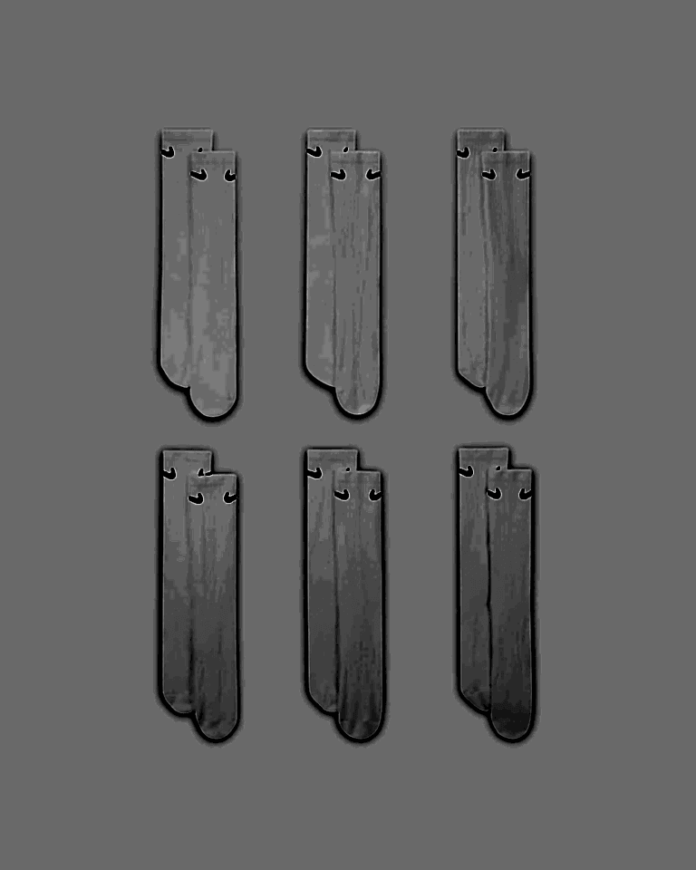 Unisex Everyday Cush Crew Çorap (6 Çift)