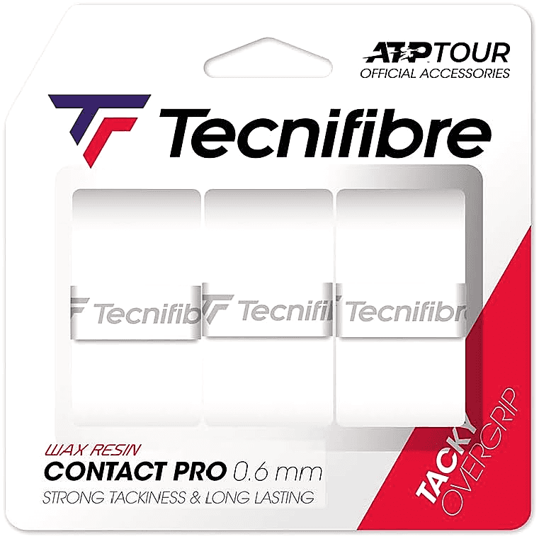 Tecnifibre CONTACT PRO BEYAZ OVERGRIP 3'LÜ PAKET (0,6 mm)
