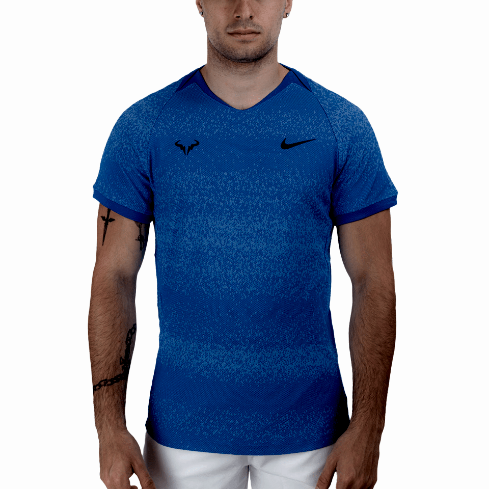 Rafa NikeCourt Dri-FIT ADV Kısa Kollu Erkek Tenis Üstü