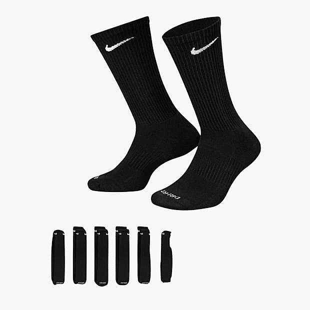 Nike Everyday Plus Cushion Crew Unisex 6'lı Çorap