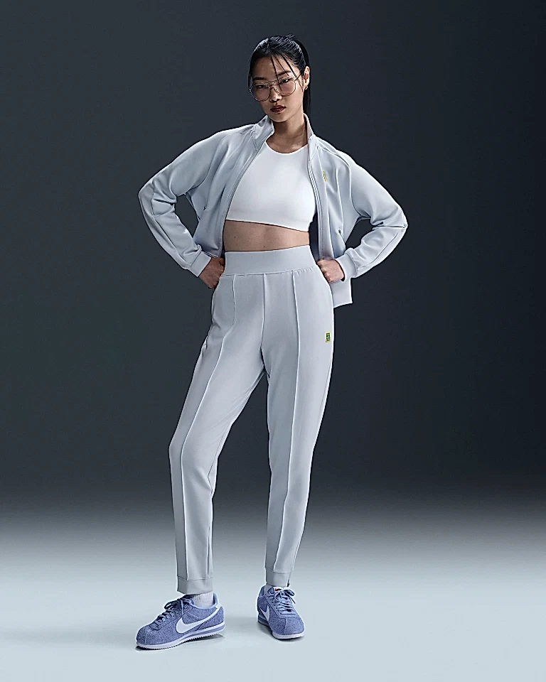 Nike W Nkct Df Heritage Knit Kadın Buz Mavi Tenis Eşofman Altı