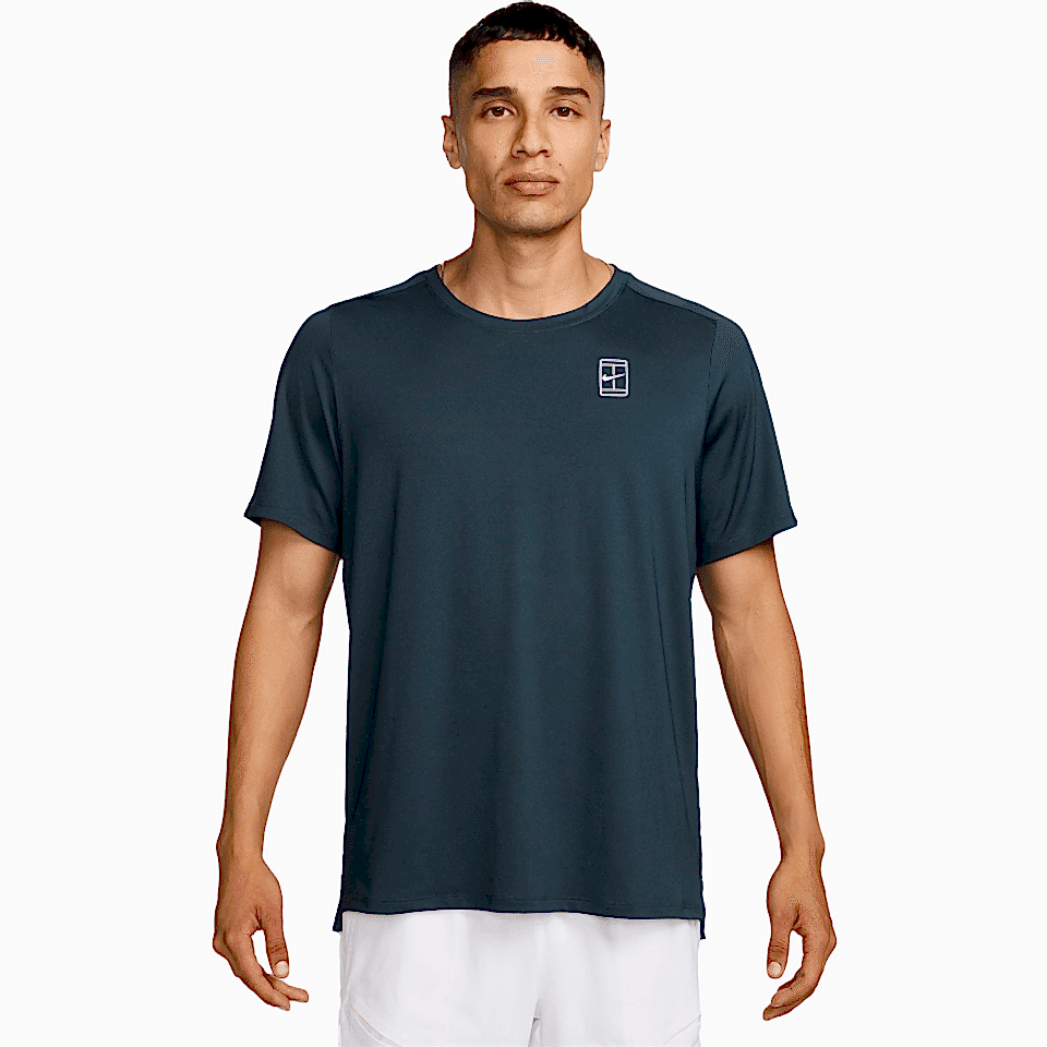 NikeCourt Dri-FIT Advantage Tenis T-Shirt - Lacivert